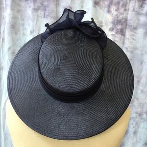 🌻Sonni Navy Blue Tea Party Hat 🌻